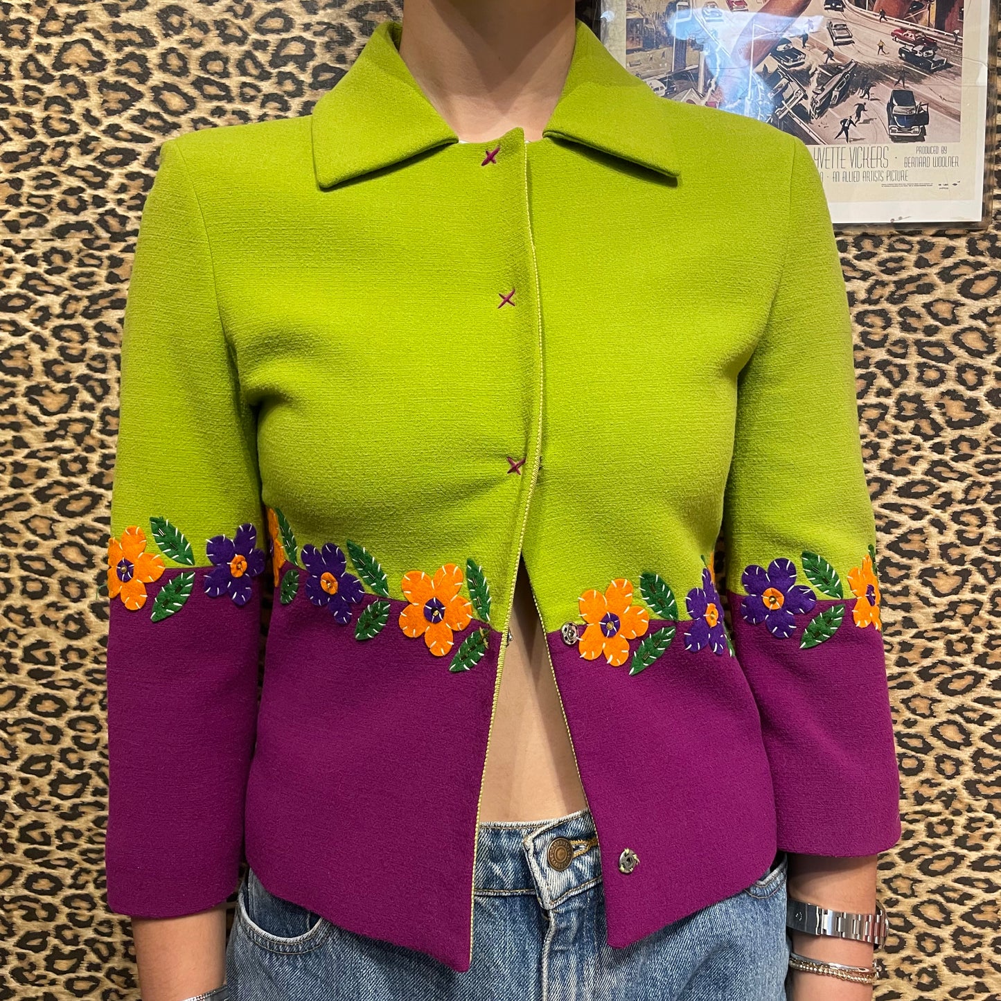 Moschino Cheap and Chic Flower Evening Jacket