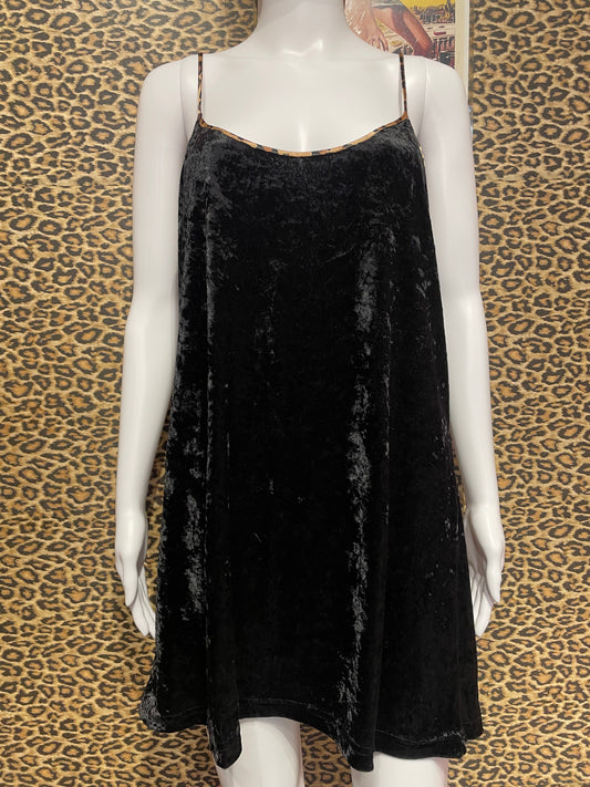 1990’s Black Velvet Slip Dress
