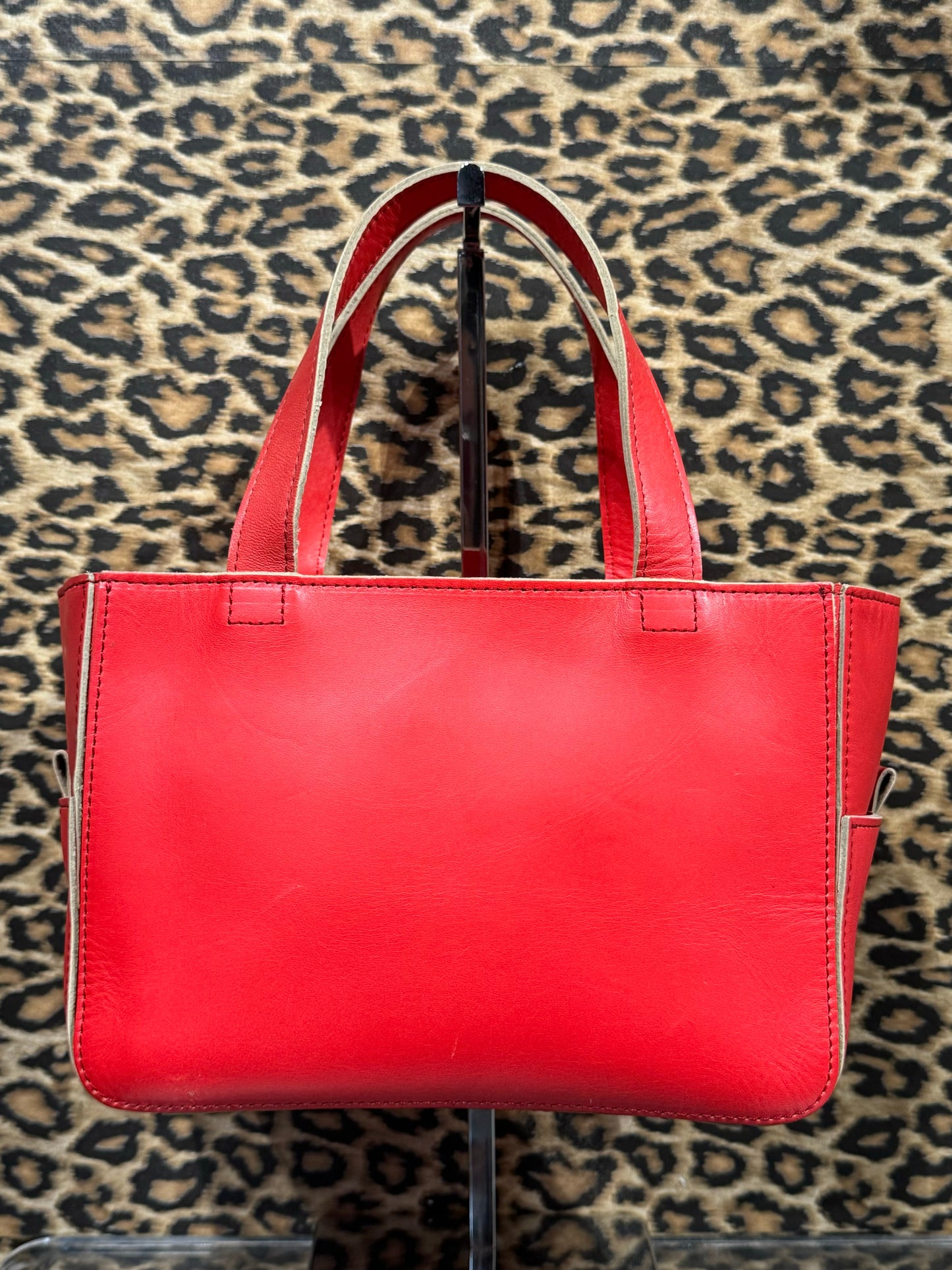 Courrèges Red Leather Mini Bag