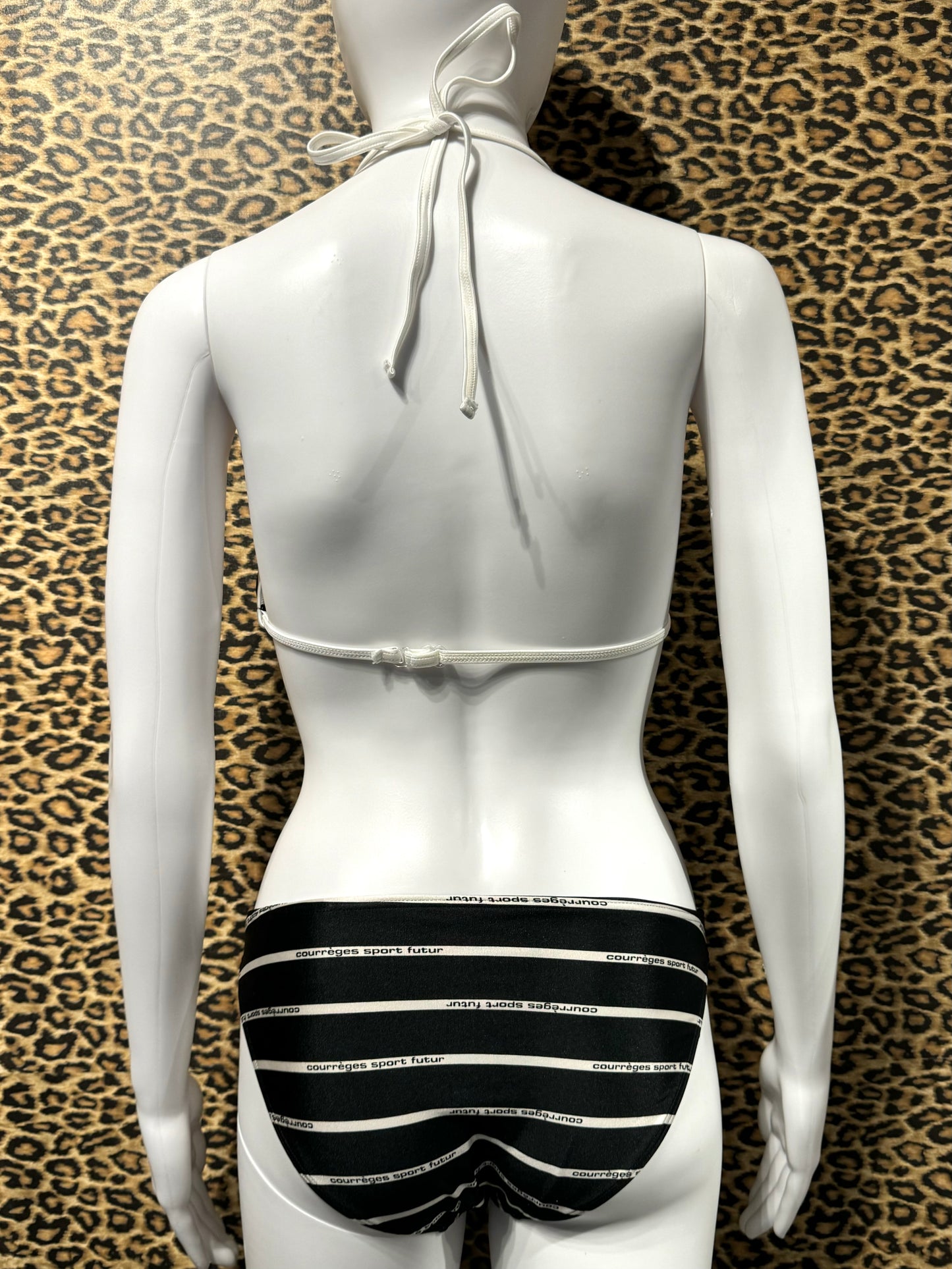 Courrèges Sport Black and White Bikini