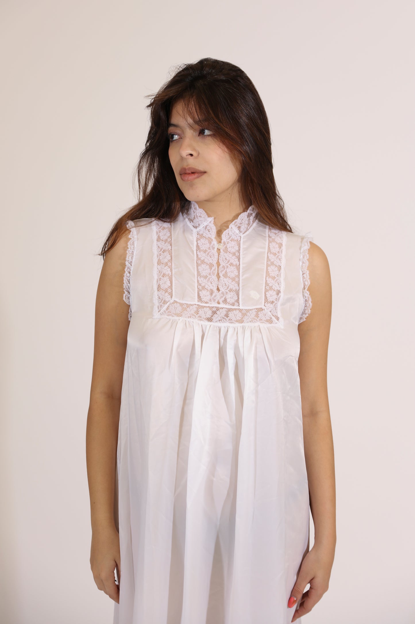 Christian Dior White Lace Nightgown