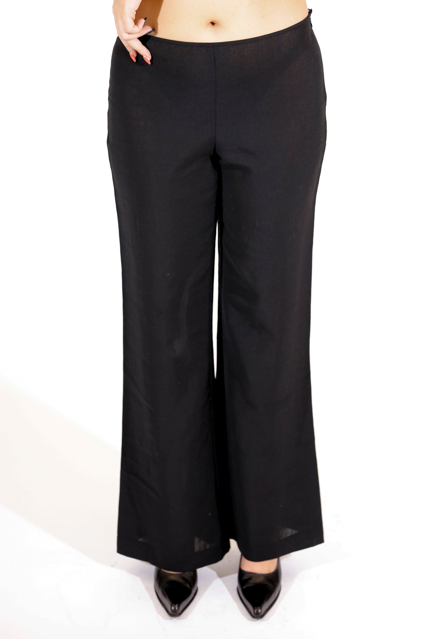 Jean Paul Gaultier Black Sheer Pants