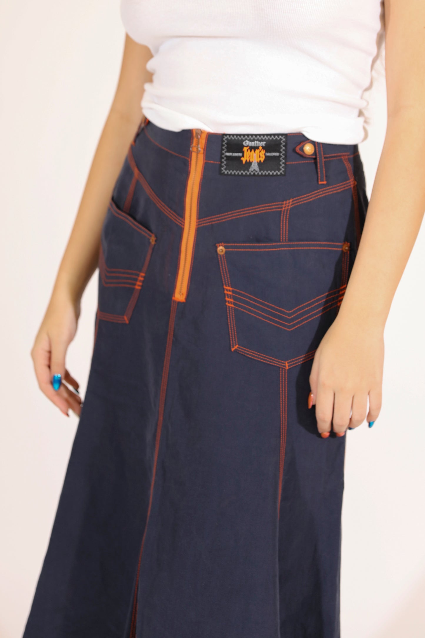 Jean Paul Gaultier Jeans Maxi Skirt