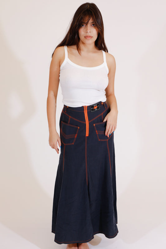 Jean Paul Gaultier Jeans Maxi Skirt