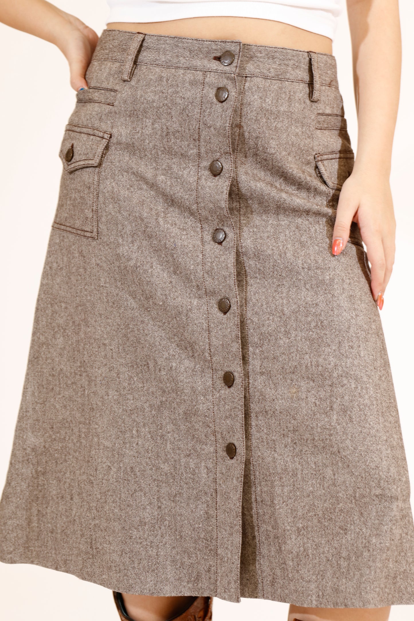 Dolce & Gabbana Button Up Skirt