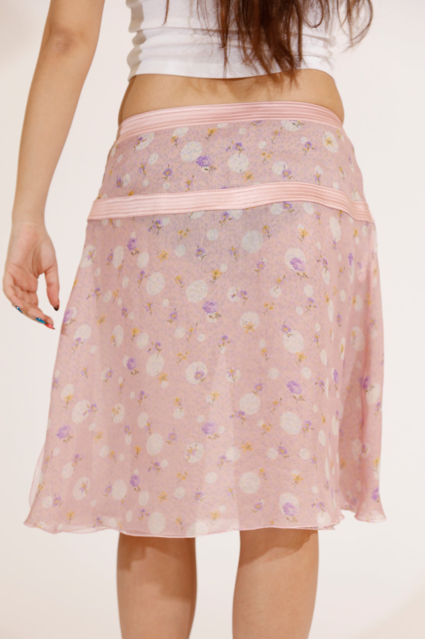 Valentino Garavani Silk Flower Skirt