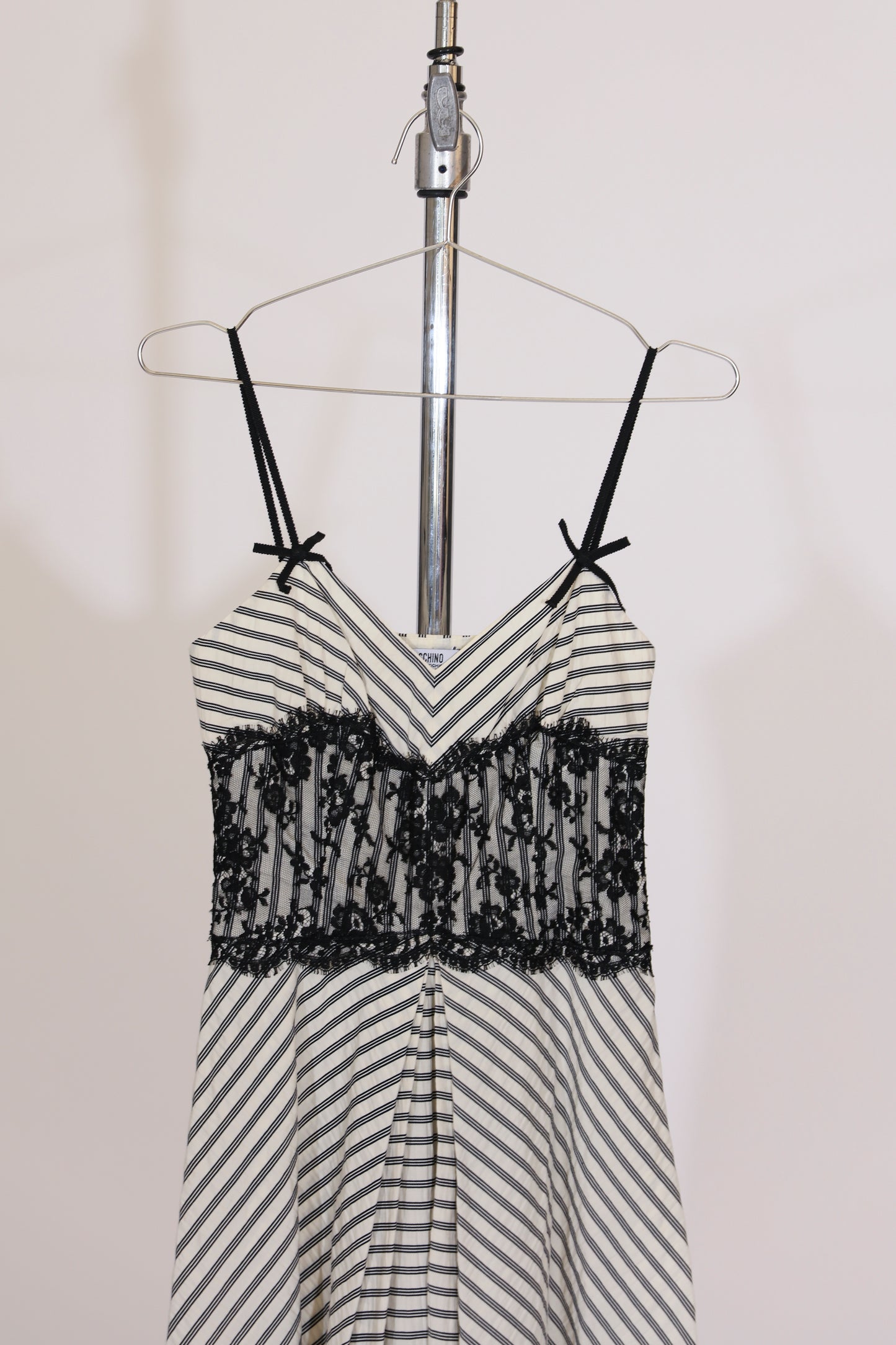 Moschino Cheap and Chic Lace Striped Dress