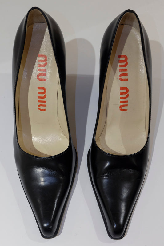 Miu Miu Pointed Block Heels