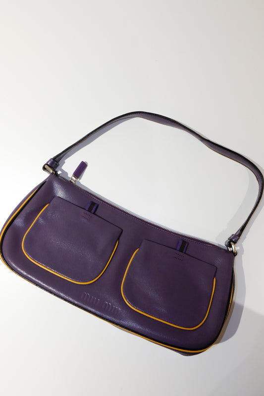 Miu Miu Purple and Yellow Bag