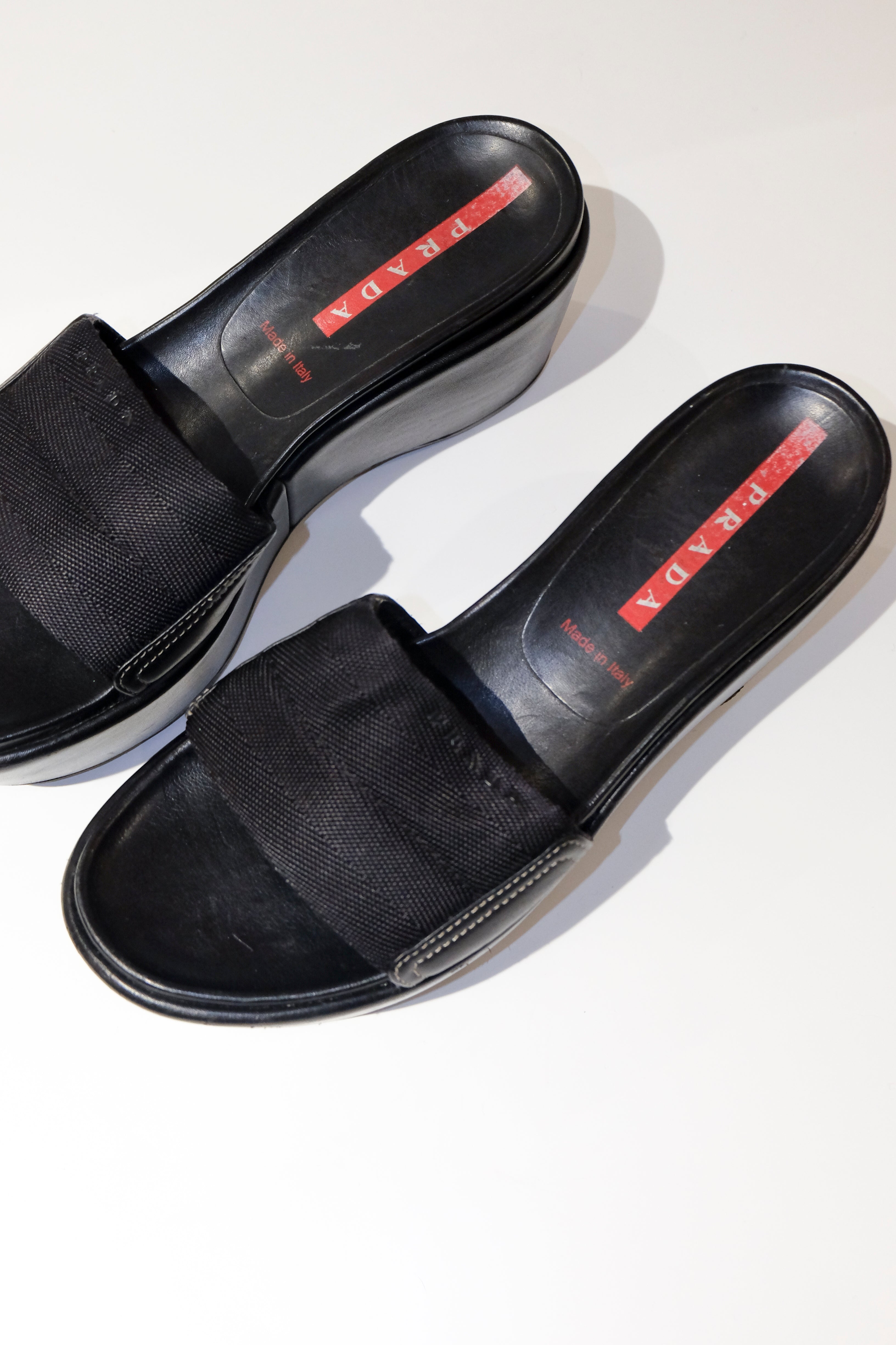 Prada logo sport sandal hot sale