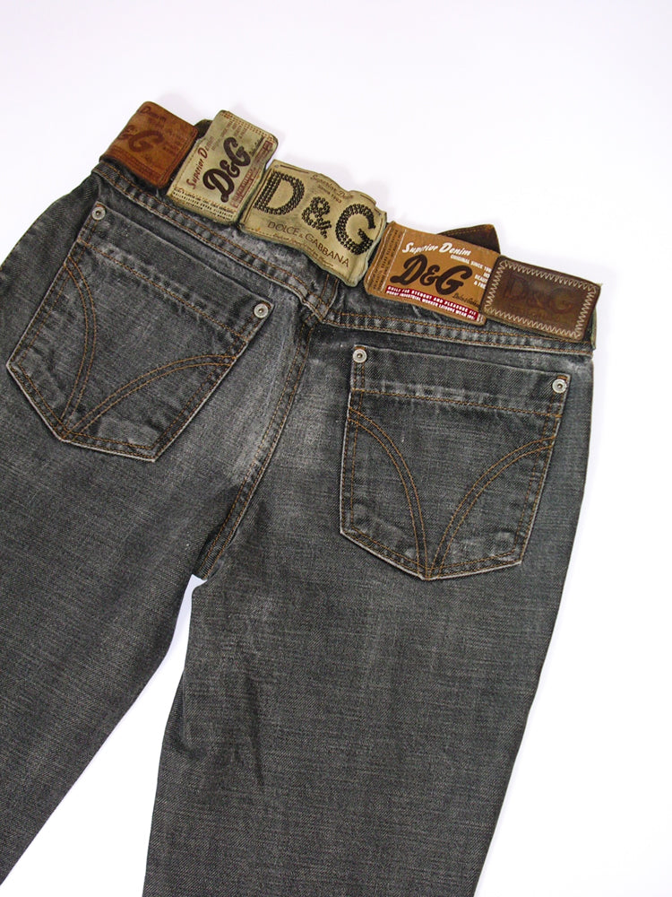 D&G Logo Patch Jeans