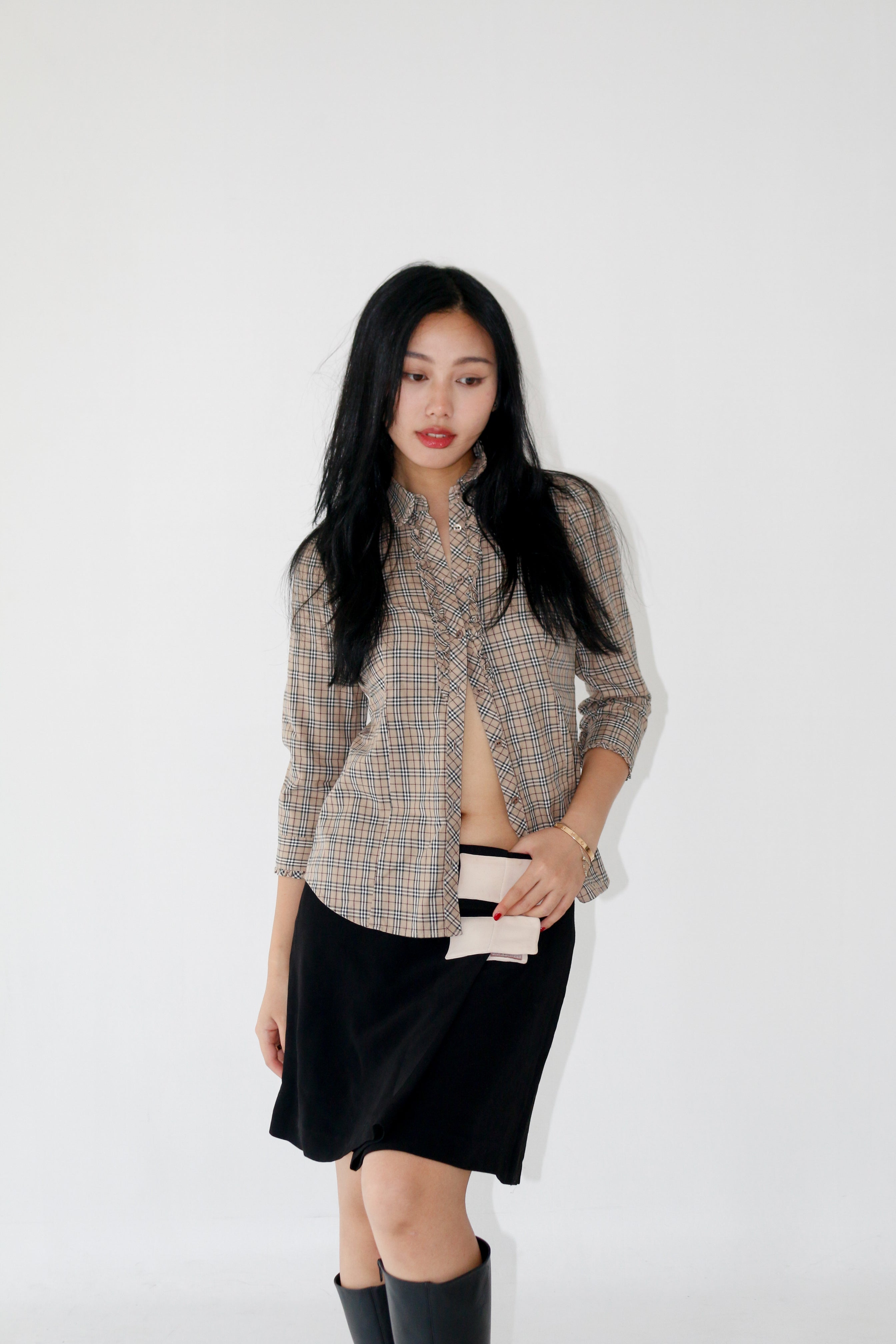 Burberry best sale ruffle shirt