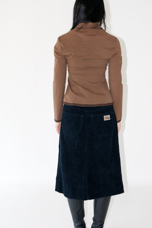 Chloé Corduroy Skirt