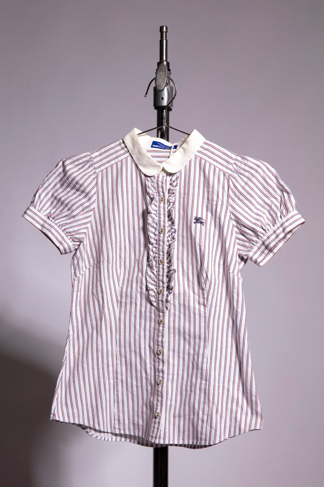 Burberry Striped Short-Sleeve Shirt