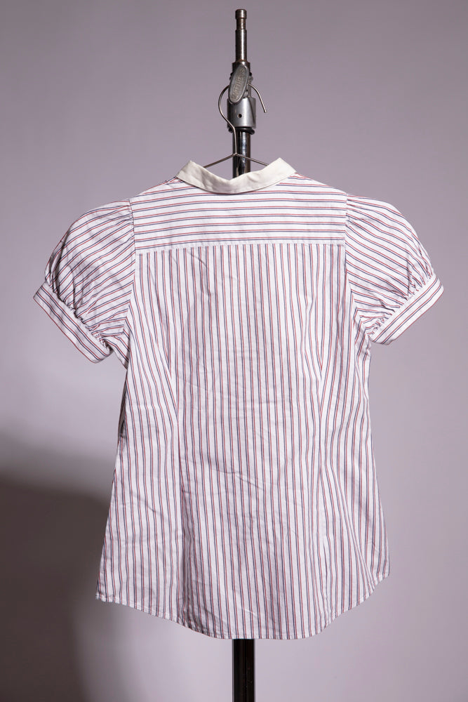 Burberry Striped Short-Sleeve Shirt
