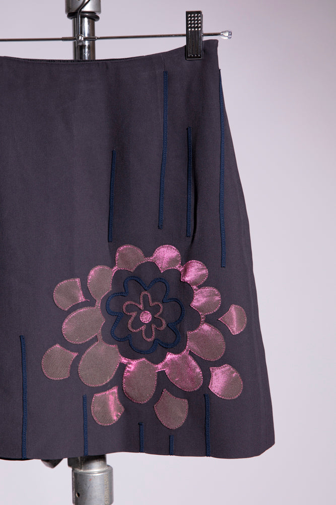Moschino Cheap & Chic Flower Mini Skirt