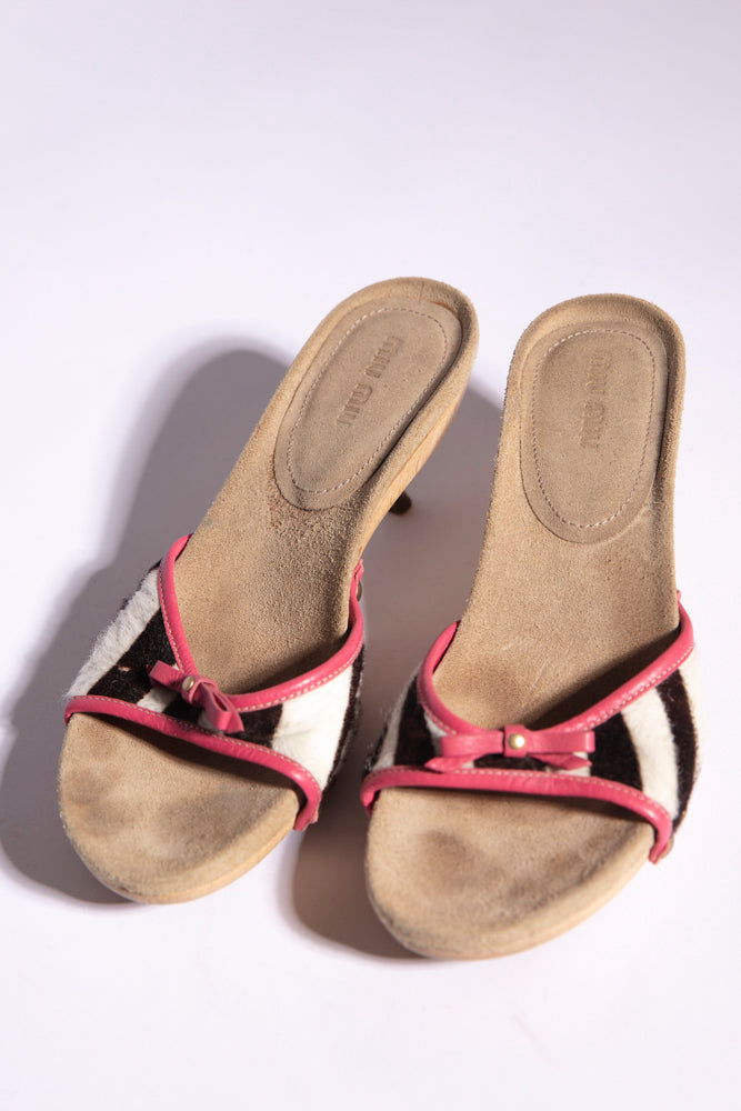 Miu Miu Zebra Kitten Heels â Reservations Only Vintage